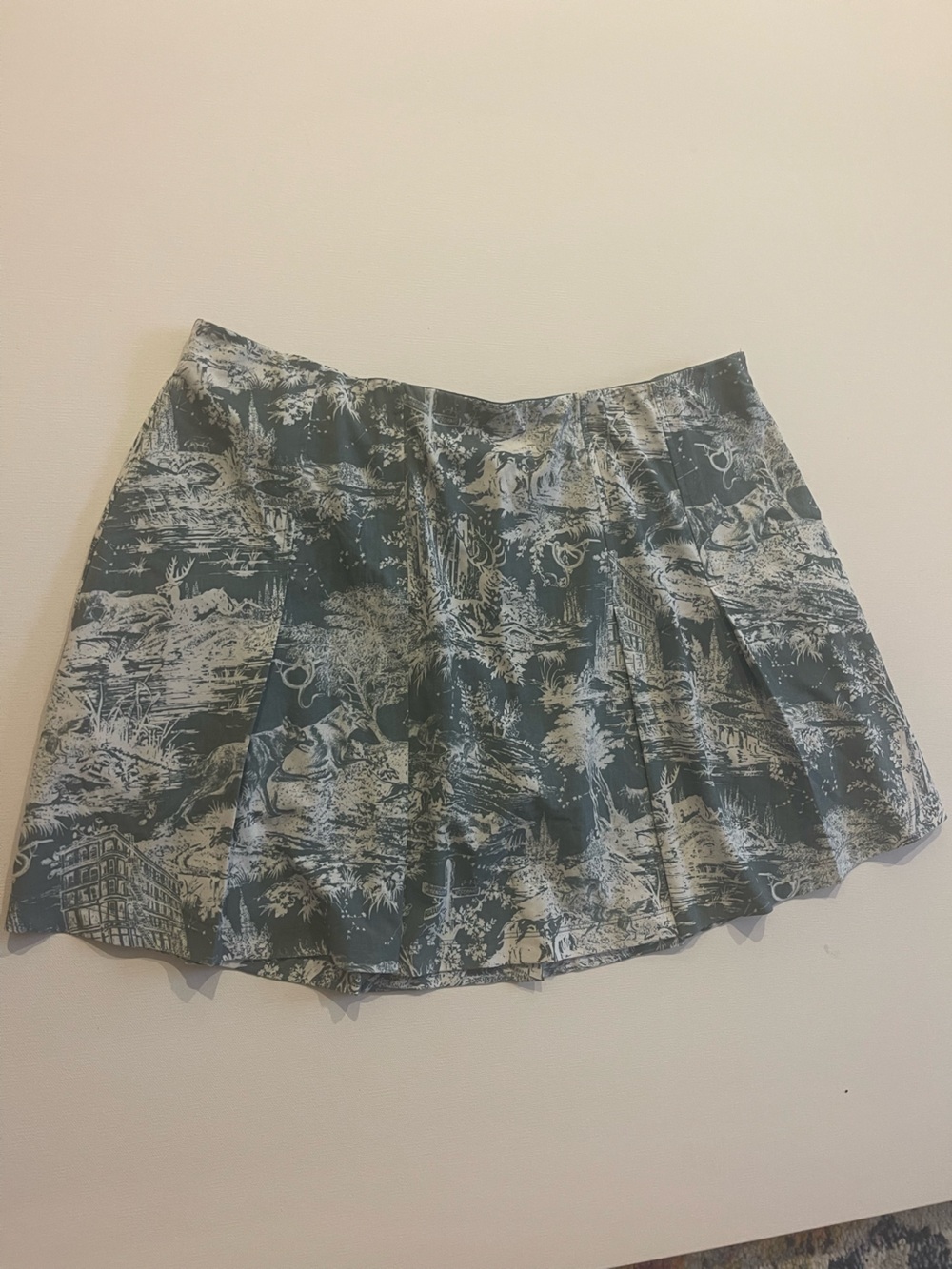 Grayson Women’s XL Woodland Toile Golf Skort Fox Deer Print Athletic Tennis